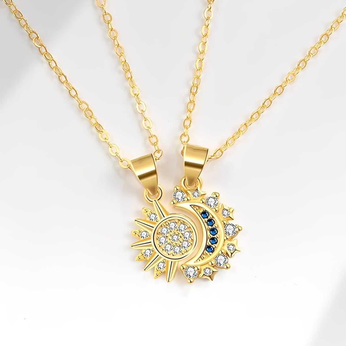Collier Lune & Soleil — Duo